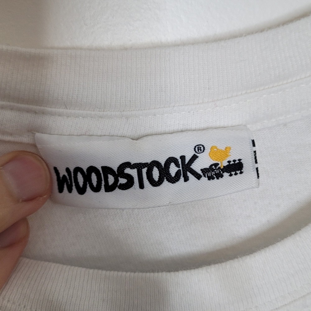 Woodstock Peace Love Music Large T-Shirt - Picture 2 of 7
